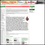 Screen shot of the Irwell Press Ltd website.
