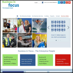 Screen shot of the Business in Focus Ltd website.