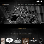 Screen shot of the Zip Print Ltd website.