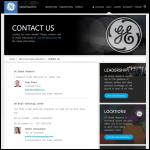 Screen shot of the Ge Lighting Operations Ltd website.
