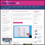 Screen shot of the Care Charts Ltd website.
