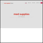 Screen shot of the M.E.D. Supplies Ltd website.