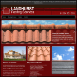 Screen shot of the Landhurst Roofing Services Ltd website.