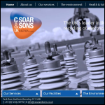 Screen shot of the C.Soar & Sons Ltd website.