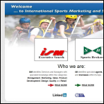 Screen shot of the International Sports Marketing Ltd website.