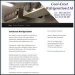 Screen shot of the Cool - Crest Refrigeration Ltd website.