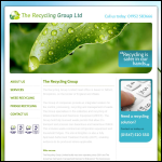 Screen shot of the Waste Recycling Group (UK) Ltd website.