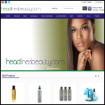 Screen shot of the Headlines (Hair & Beauty Supplies) Ltd website.