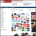 Screen shot of the David Parkin & Company Ltd website.