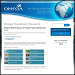 Screen shot of the Omega Investment & Research Ltd website.