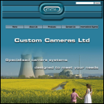 Screen shot of the Custom Cameras Ltd website.