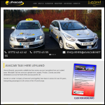 Screen shot of the Leyland Taxi Services Ltd website.