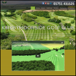 Screen shot of the Kirkbymoorside Golf Club Ltd website.
