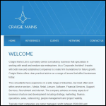 Screen shot of the Craigie Mains Ltd website.