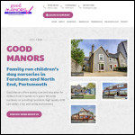 Screen shot of the Good Manors Ltd website.