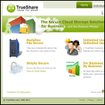 Screen shot of the Trueshare Ltd website.