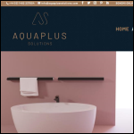 Screen shot of the Aquaplus Solutions Ltd website.