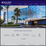 Screen shot of the Expotel Ltd website.