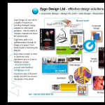 Screen shot of the Zygo Design Ltd website.