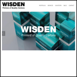 Screen shot of the Wisden Packaging Ltd website.