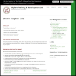 Screen shot of the Effective Training & Development Ltd website.