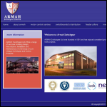 Screen shot of the Armah Switchgear Ltd website.