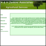 Screen shot of the A & H Jenkins Associates website.