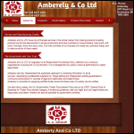 Screen shot of the Amberely Ltd website.