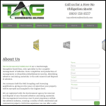 Screen shot of the Tag Solutions Ltd website.
