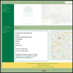 Screen shot of the Greenvale Landscapes Ltd website.