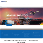 Screen shot of the Admiral Forwarding Ltd website.