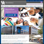 Screen shot of the The College of Dentistry website.