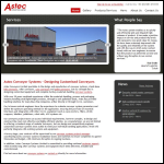 Screen shot of the Astec Conveyors Ltd website.