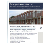 Screen shot of the Broadyard Associates Ltd website.