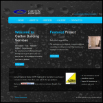Screen shot of the Carlton Building Services Ltd website.
