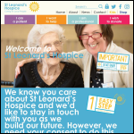 Screen shot of the St Leonards Hospice Enterprises Ltd website.