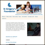 Screen shot of the St. Gregory's Foundation website.