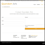Screen shot of the Quondam Arts Trust website.