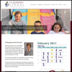 Screen shot of the The St. Gabriel Schools Foundation website.