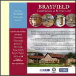 Screen shot of the Brayfield Construction & Interiors Ltd website.