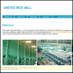 Screen shot of the United Rice Land Ltd website.