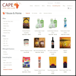 Screen shot of the Cape Province Wines (U.K.) Ltd website.