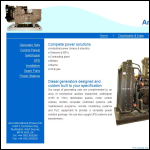 Screen shot of the Arun International (Power) Ltd website.