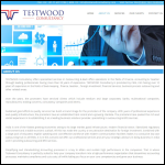 Screen shot of the Testwood Services Ltd website.