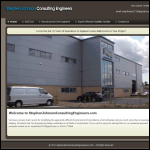 Screen shot of the Stephen Johnson Consulting Engineers Ltd website.