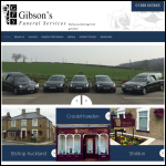 Screen shot of the Gibsons Funeral Services Ltd website.
