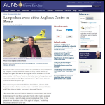 Screen shot of the The Anglican Centre in Rome website.