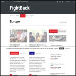 Screen shot of the Fightback (Europe) Ltd website.