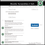 Screen shot of the Bootle Scrambles Club Ltd website.