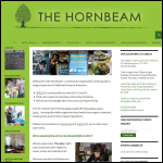 Screen shot of the The Hornbeam Centre website.